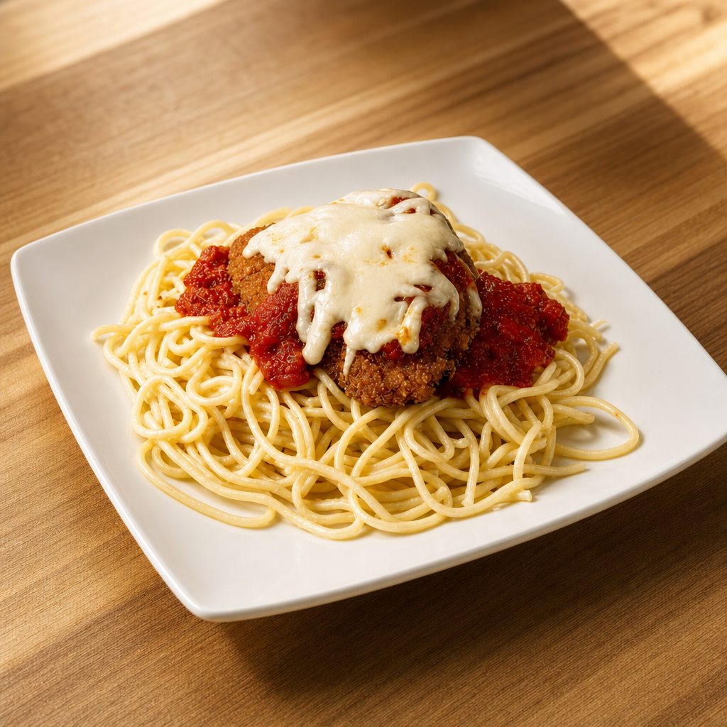 Pretty in Chicken Parm.