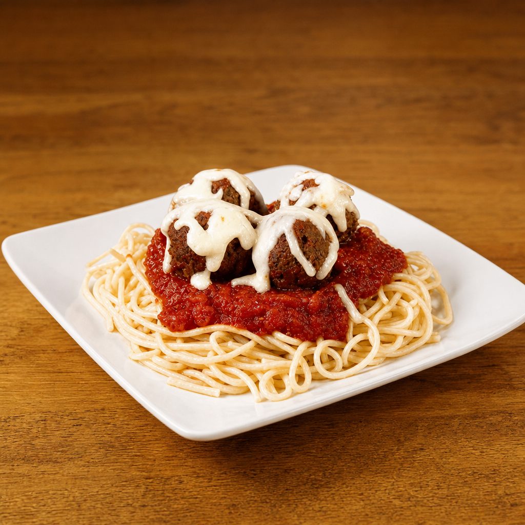 Lady and Tramp Spaghetti & Meatballs.